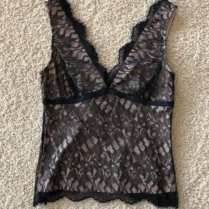 BCBG black lace tank top